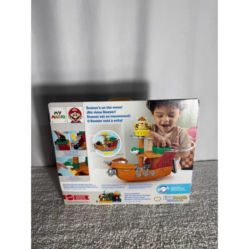 Fisher-Price Little People Bowser's Airship‎ Super Mario Playset Toddler Toy